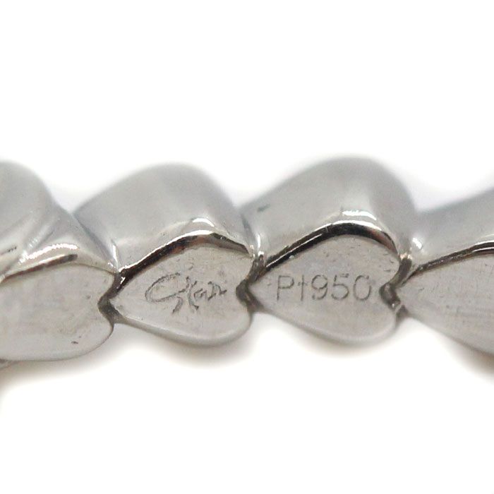 STAR JEWELRY スタージュエリー Pt950プラチナ ハート ハーフ 