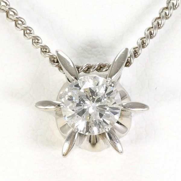PT PT850 ネックレス necklace ダイヤ 0.34 鑑定書 総重量約4.1g 約