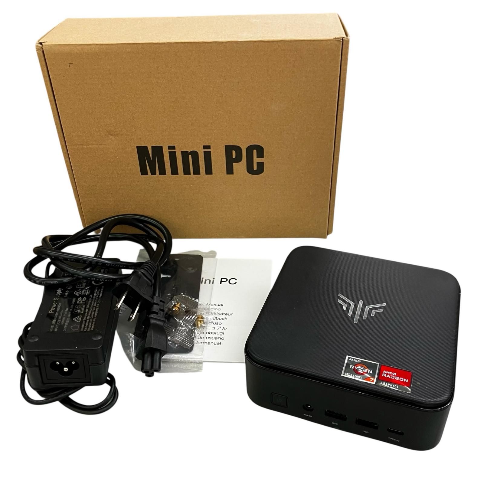 186000 現状品 NiPoGi ミニPC E3B ブラック 32GB SSD512GB
