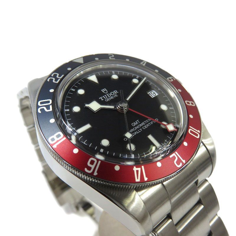 磨き済み】 TUDOR チューダー ヘリテージ ブラックベイGMT 79830RB