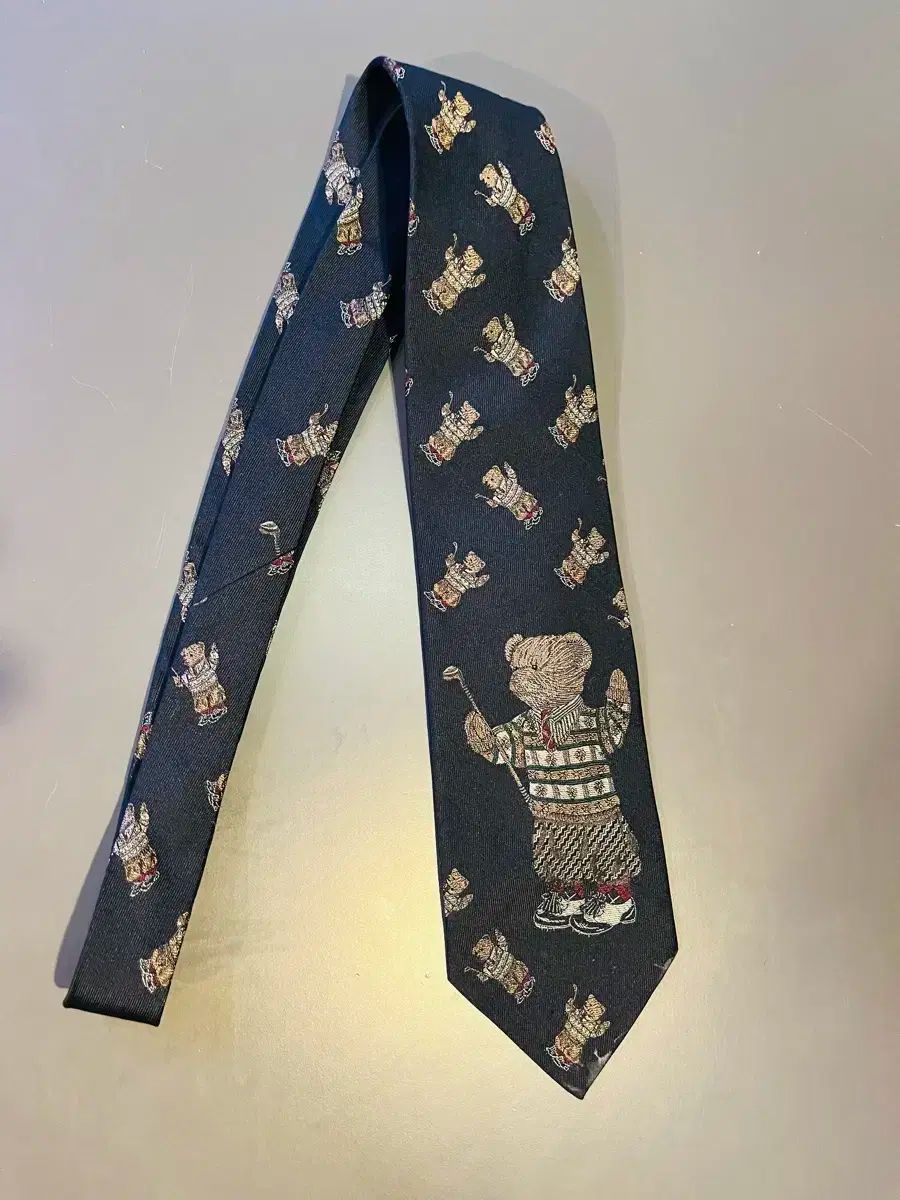 ポロベア　ヴィンテージ ネクタイ 紫 POLO Ralph Lauren（ポロ） Ralph Lauren(ラルフローレン