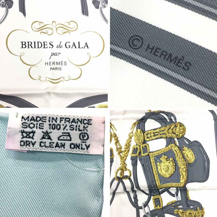 未使用 HERMES エルメス スカーフ カレ90 BRIDES de GALA aq7930