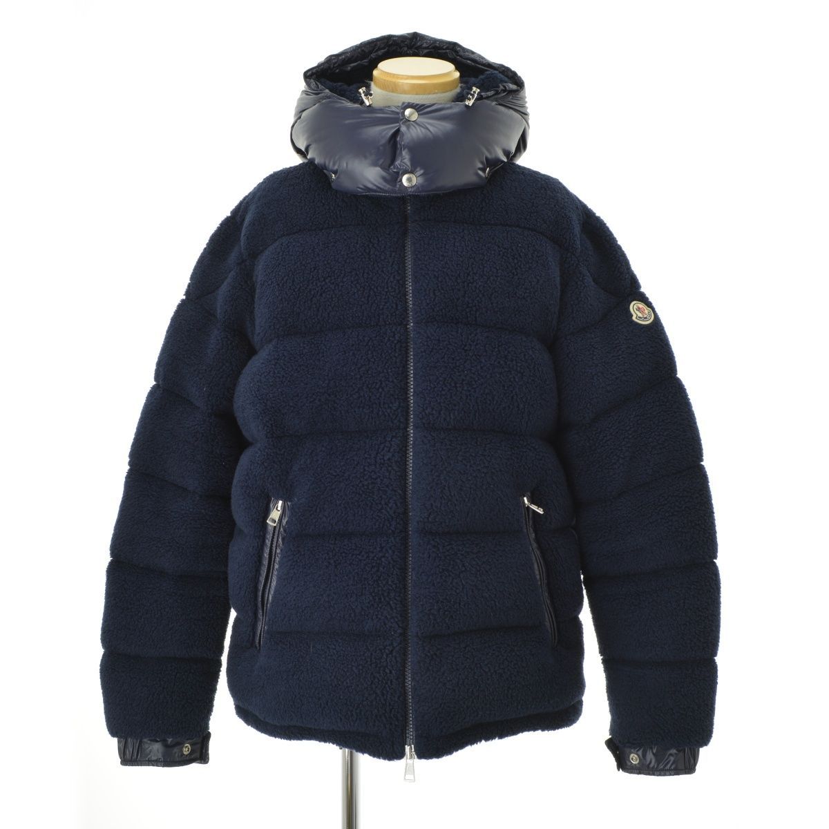 MONCLER】21AW G20911A00089 MICHON ボア フード付ダウンジャケット 