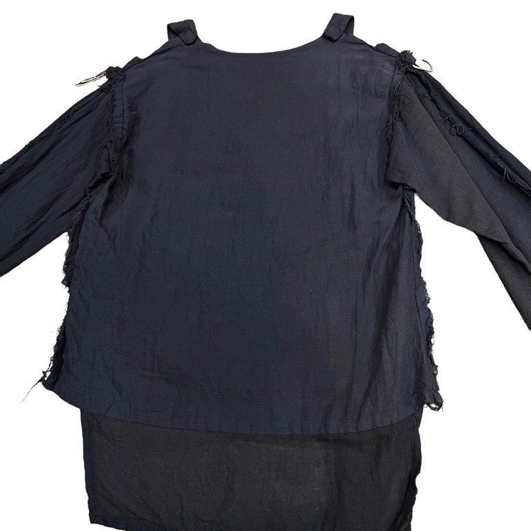 SEDITIONARIES by 666 COWBOYS DANCE MUSLIN TOP GAUZE SHIRT