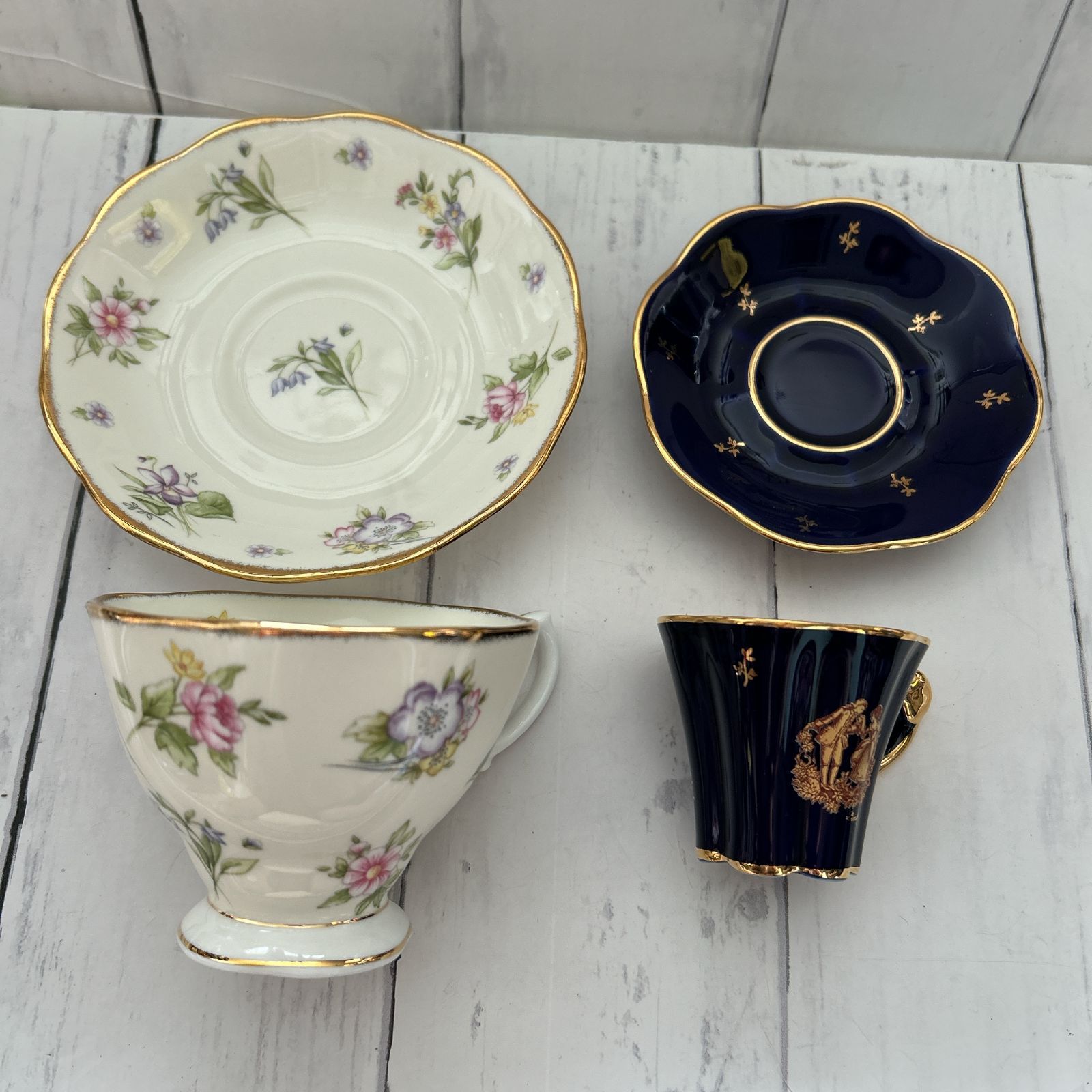 RAYNAUD レイノー　カップ＆ソーサー5客セット　シュガーポット付き RAYNAUD レイノー カップ＆ソーサー5客セット シュガーポット付き