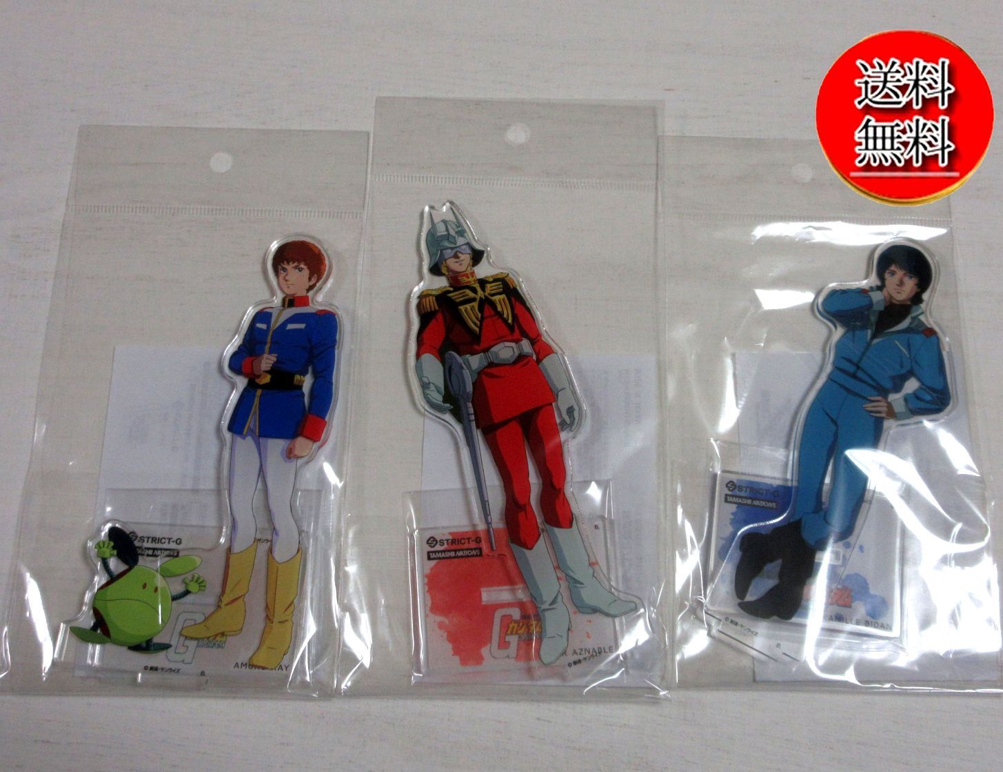 STRICT-G×魂ネイションズ アクリルスタンド アムロ　シャア　カミーユ STRICT-G×TAMASHII NATIONS『機動戦士Zガンダム』アクリル