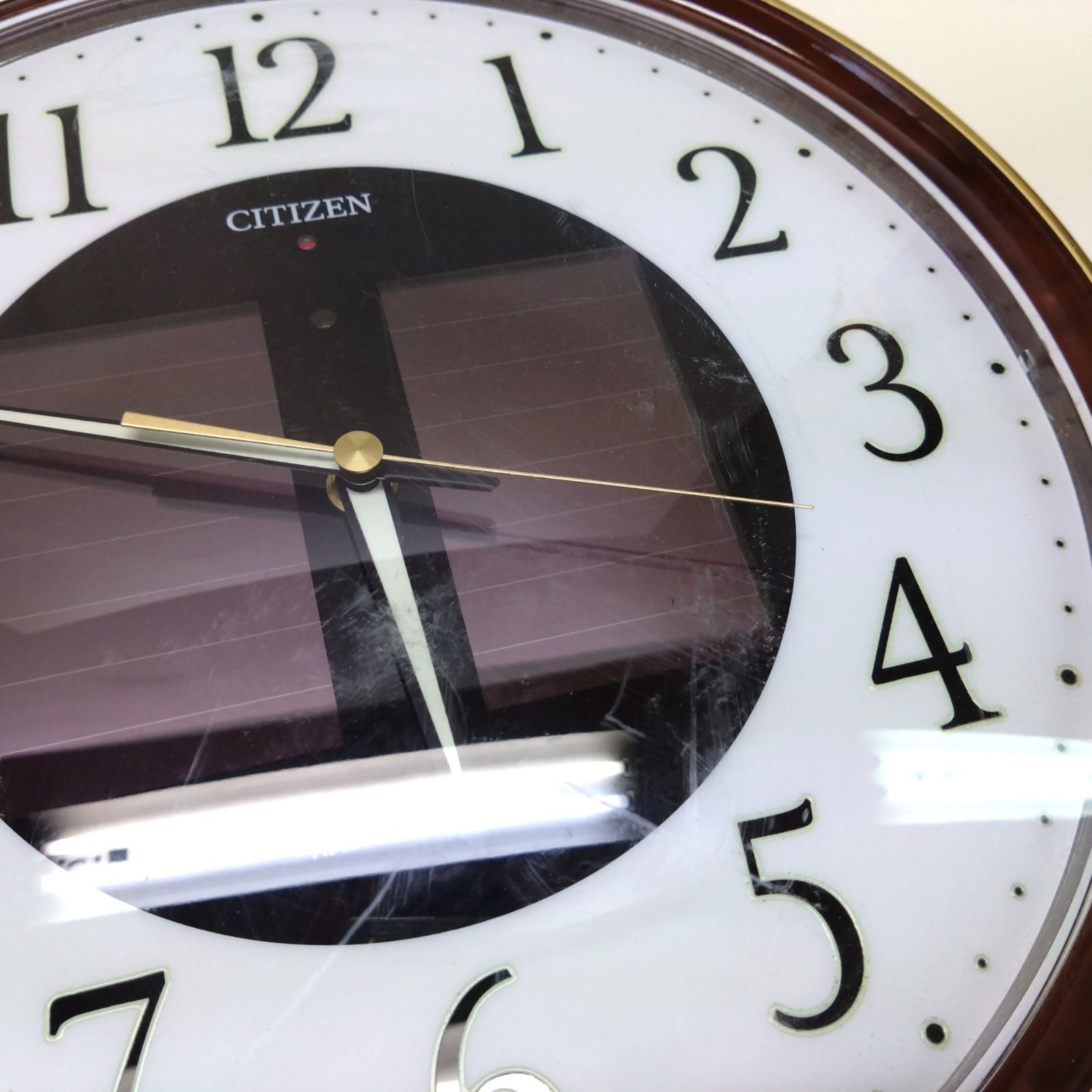 722713 【動作確認済み◎】 CITIZEN シチズン 掛け時計 電波時計