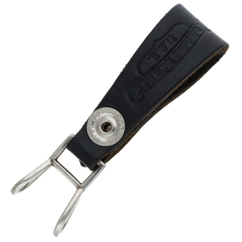 クロムハーツ BELT LOOP クロスボールボタンレザーベルトループ メンズ  