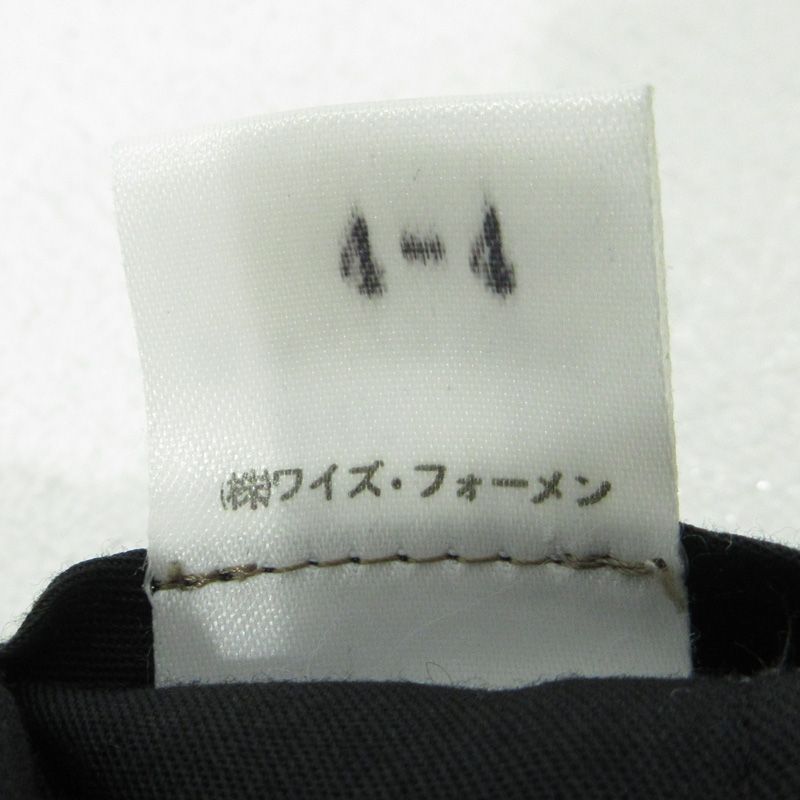 三重本店 Y s for men ワイズ フォー メン ヨウジヤマモト 初期タグ ウール混2タックパンツ スラックス ボトムス 4-4 ブラック サイズ S 108 KIN-KAAI_COM