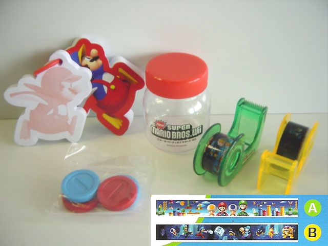 ♯Hsv16DCニュースーパーマリオBROS.Wiiステーショナリー2全8種 ♯Hsv16DCニュースーパーマリオBROS.Wiiステーショナリー2全8種