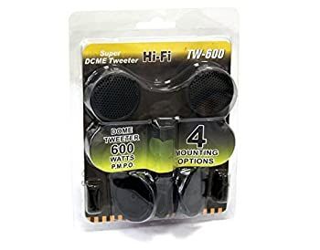 Absolute TW-600 600 Watts MAX High Efficiency Dome Tweeter with Built-In Crossover (Pair) by Absolute