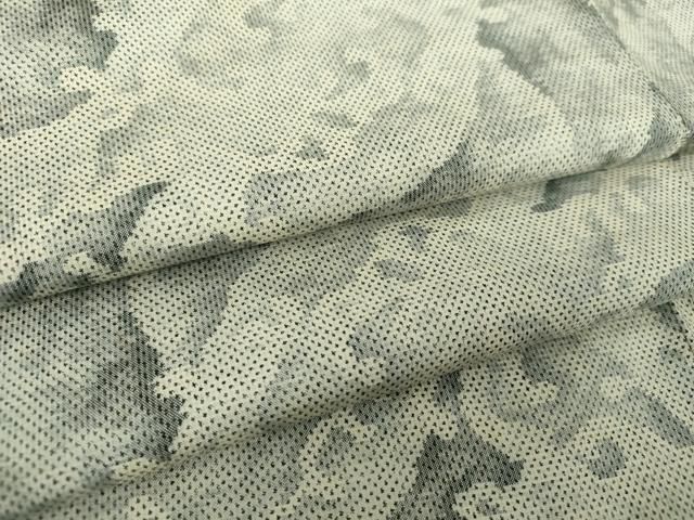 平和屋着物●本場大島紬 白大島 7マルキ 立波文 正絹 DAAY1536ps