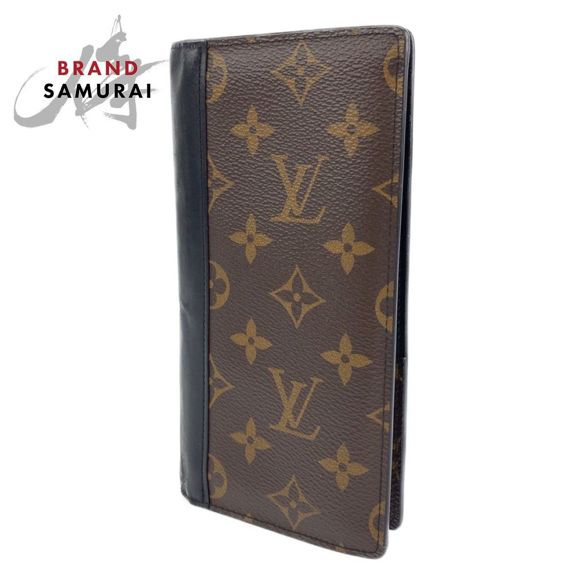 LOUIS VUITTON ルイヴィトン モノグラム ポルトフォイユ・ブラザ ブラウン ブラック PVCコーティングキャンバス 長財布 札入れ メンズ  401236 【中古】【中古】 - メルカリ