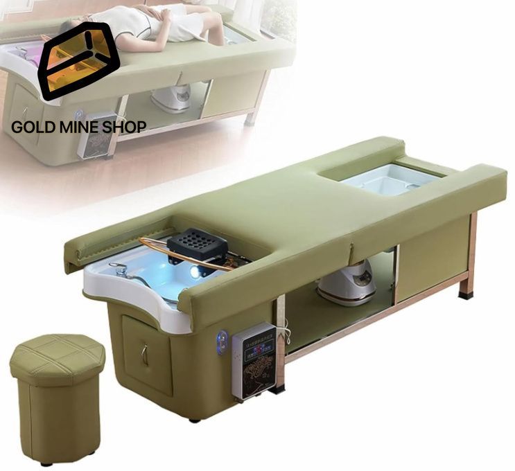 水循環マッサージケアベッド、セラミックシャンプー台、ヘッド