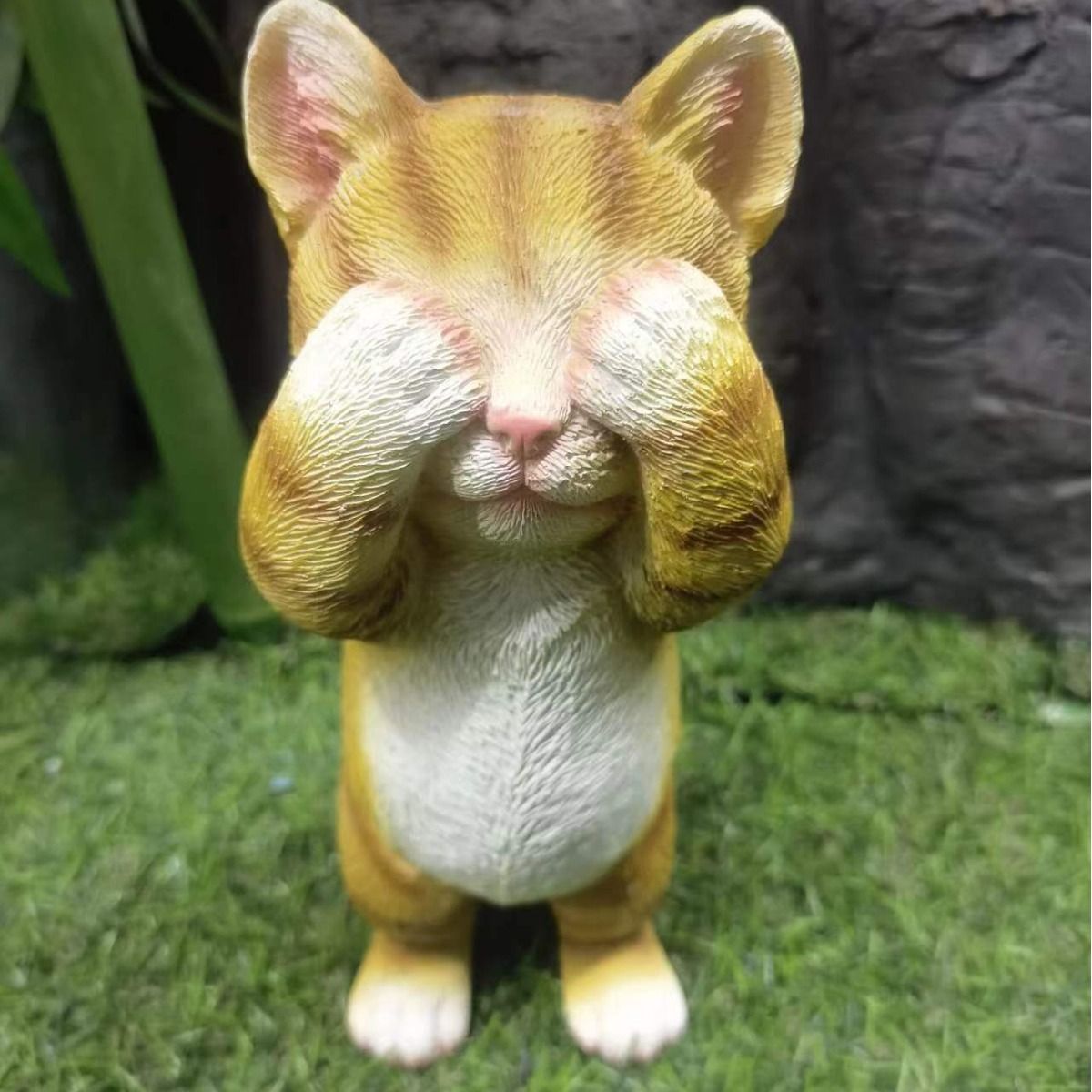 ねこの置き物 3セット 猫の置物3個セット かわいい 園芸装飾 カントリー風 ガーデン