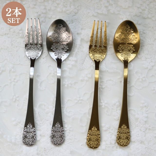 ティースプーン フォーク セット ケーキフォーク シルバー食器 ギフト