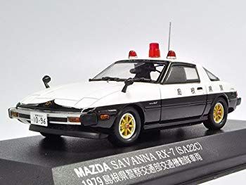 (未使用･未開封品)　ヒコセブン RAIS 1/43 MAZDA SAVANNA RX-7 PATROL CAR 1979 島根県警察交通部交通機動隊車両 完成品 7z28pnb 未使用・未開封品) ヒコセブン RAIS 1/43 MAZDA SAVANNA RX-7 PATROL