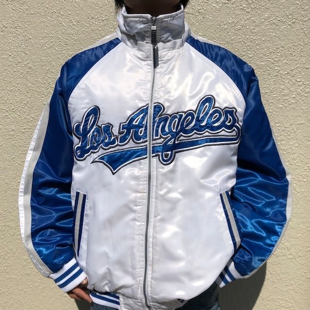 MLB ロサンゼルスドジャース 中綿ナイロンジャケット キルティングジャケット リブライン M - メルカリShops