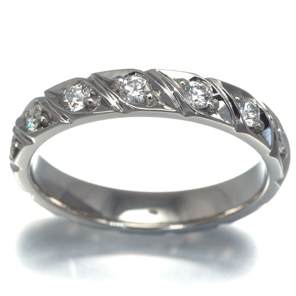 ショーメ リング ダイヤ ダイヤモンド トルサード 7P 10.5号 Pt950