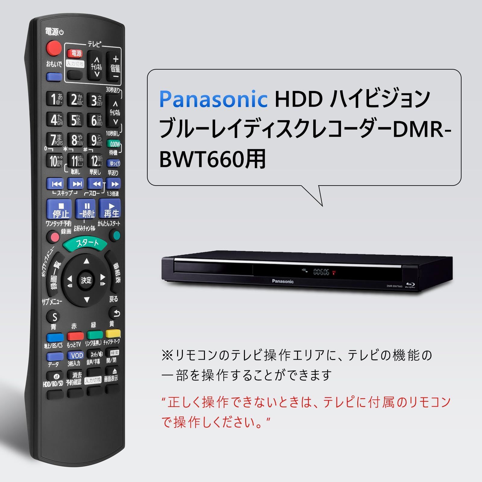 【特価商品】Panasonic diga BD ディーガ IR6 for リモコン リモコン レコーダー リモコン for DVD用 N2QAYB000919 DMR-BWT660 ブルーレイ 互換 ブルーレイ リモコン パナソニック