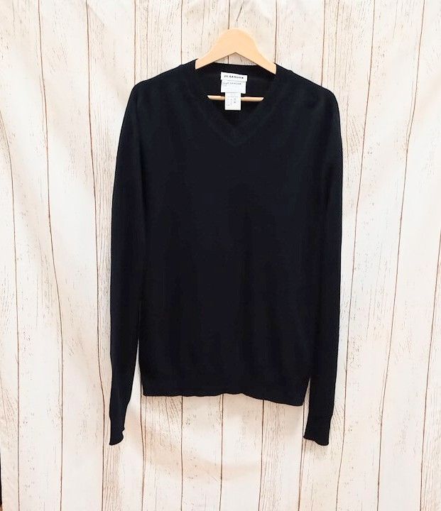 JIL SANDER ニット カシミヤ100％ Vネック ジルサンダー サイズ48(L