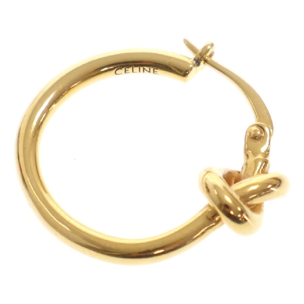 CELINE ノット スモールフープピアス ゴールド CELINE ノット スモール