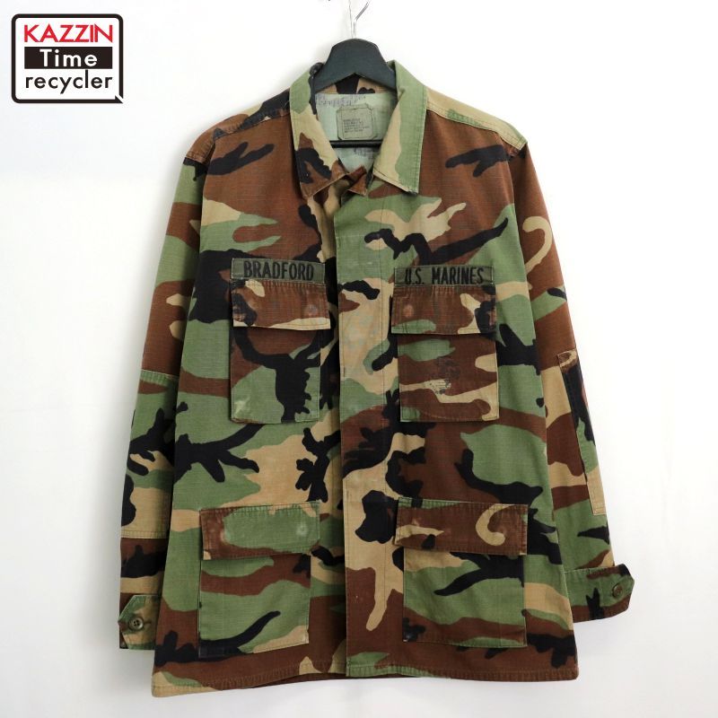 90s USA製 vintage U.S.ARMY ウッドランドカモ BDU リップス