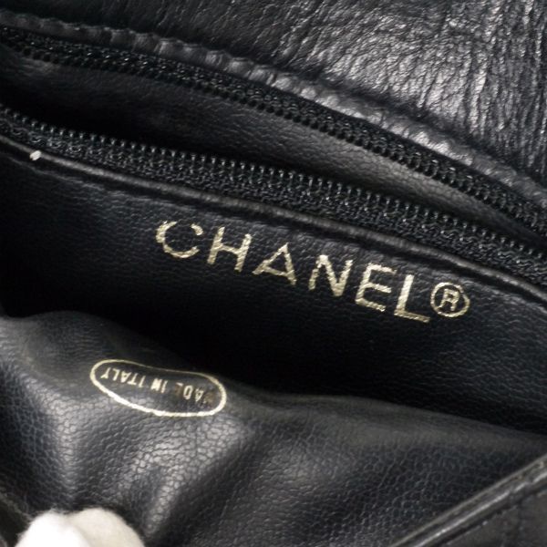 CHANEL マトラッセ ウエストポーチ ボディバッグ　ヴィンテージ OLD CHANEL マトラッセウエストポーチ（黒）(SS-017B) - メルカリ