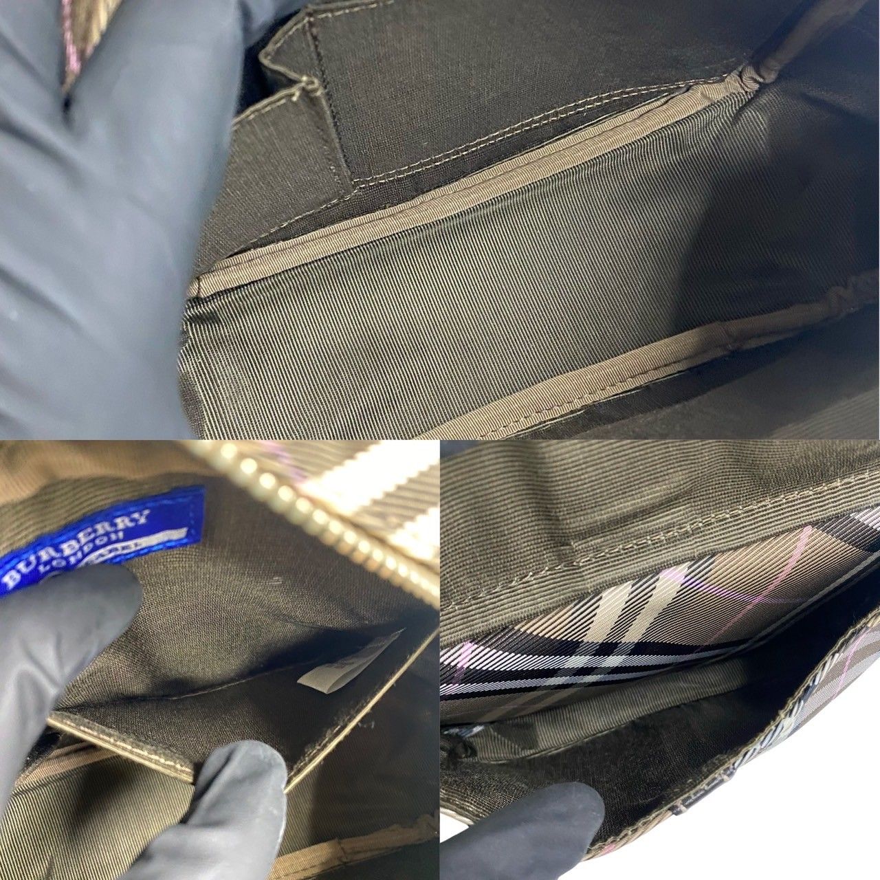 ほぼ未使用 BURBERRY BLUE LABEL バーバリーブルーレーベル チェック 