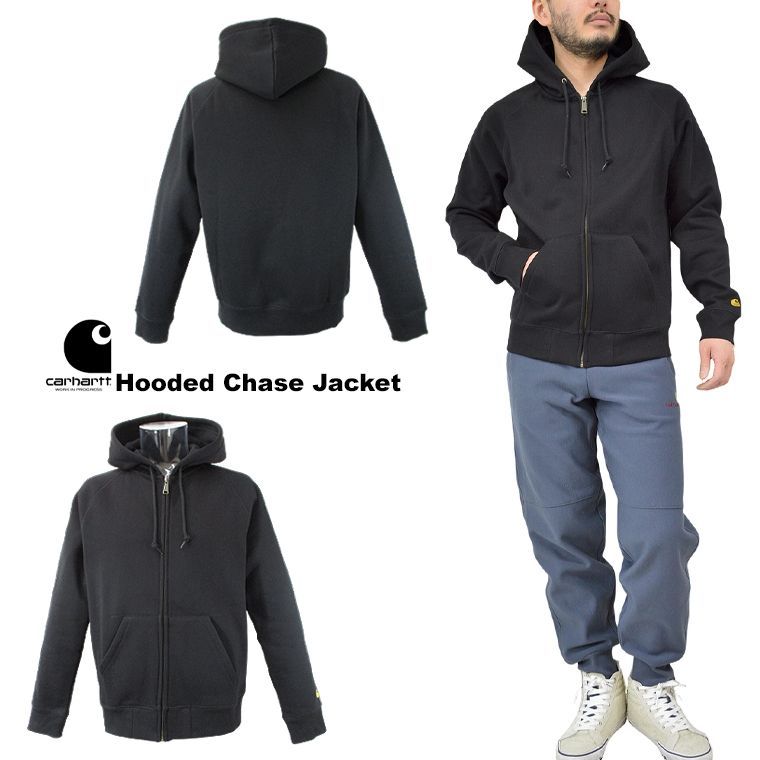 carhartt WIP カーハート フーデッドチェイスジャケット Hooded Chase Jacket フーディ ジップアップ フーデッドパーカ スウェット アウター 裏起毛 ライトアウター フルジップ