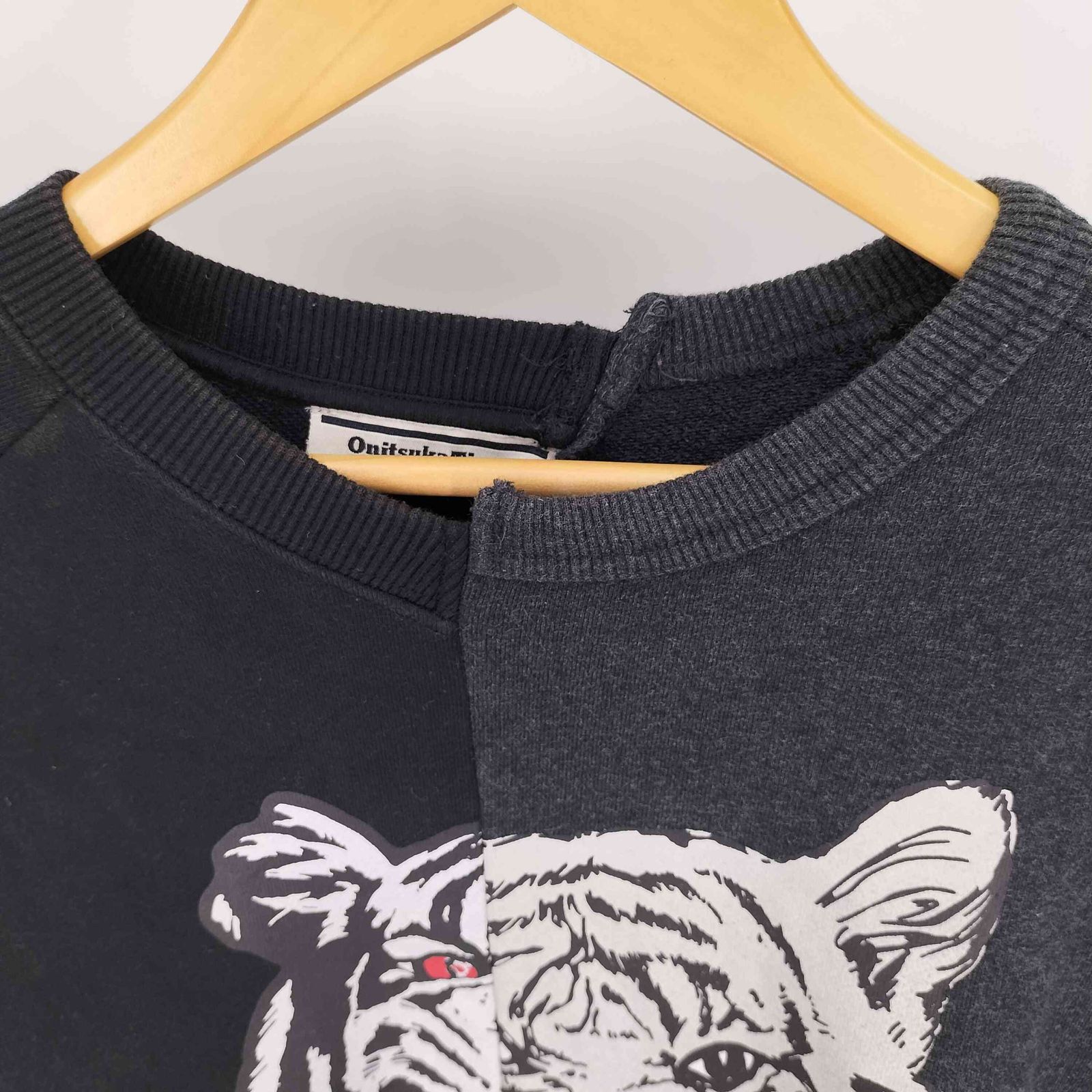 オニツカタイガードッキング アニマル クルーネック スウェット オニツカタイガー ONITSUKA TIGER ドッキング アニマル クルー