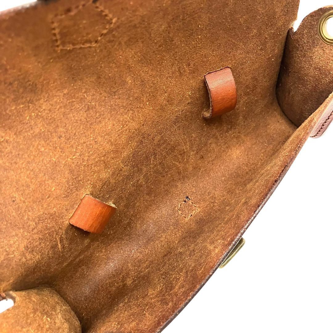 良品 2169 VASCO ショルダーバッグ 3way メイルマン レザー 茶 良品 2169 VASCO ショルダーバッグ 3way メイルマン レザー 茶