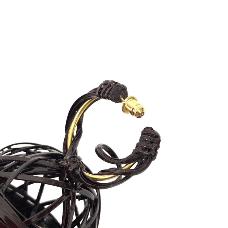 マメクロゴウチ Mame Kurogouchi ピアス 竹 フープ 23SS Mame Kurogouchi マメクロゴウチ Bamboo Bundled-Plait