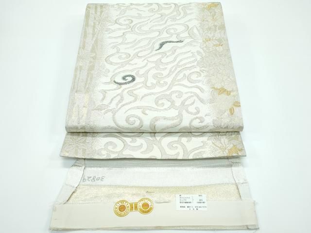 西陣織 華翔苑 袋帯 菱文様 金糸 新品未使用品 正絹 六通 西陣織袋帯 振袖 正絹 華翔苑 藤本仁 成人式 | 袋帯 | 京都西陣