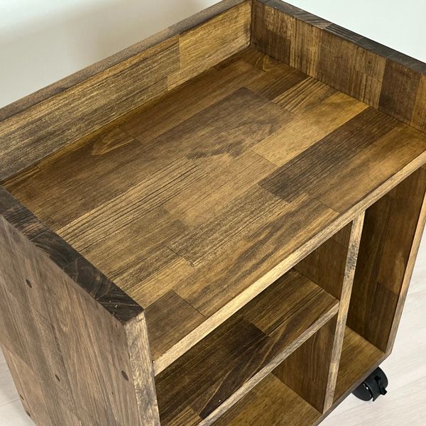 キャスター付】本棚・棚・ボックス・ラック・シェルフ・木製・収納＜No