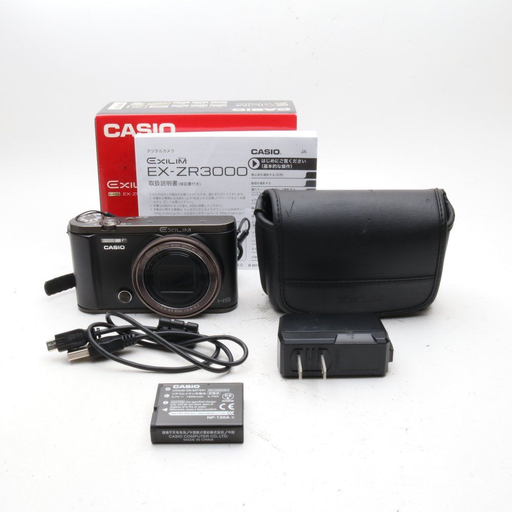 CASIO デジタルカメラ EXILIM EX-ZR3000BK 自分撮りチルト液晶 オートトランスファー機能搭載 EXZR3000 ブラック