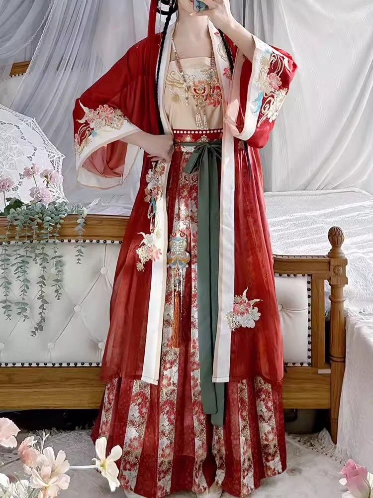 HF-157 豪華刺繍 漢服 かんふく 古風衣装 レトロ風 中華ロリータ