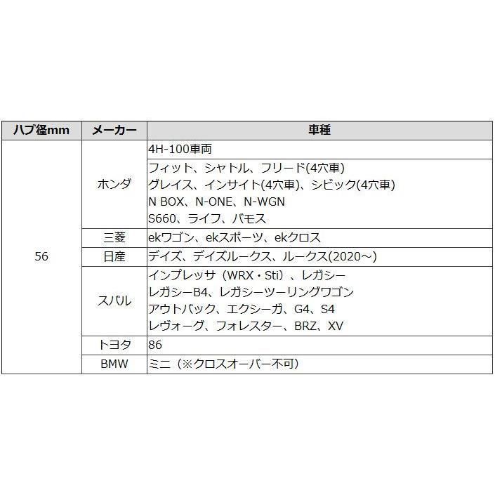 ENKEI/エンケイ ハブリング アルミ ツバ無し シルバー 4枚 外径
