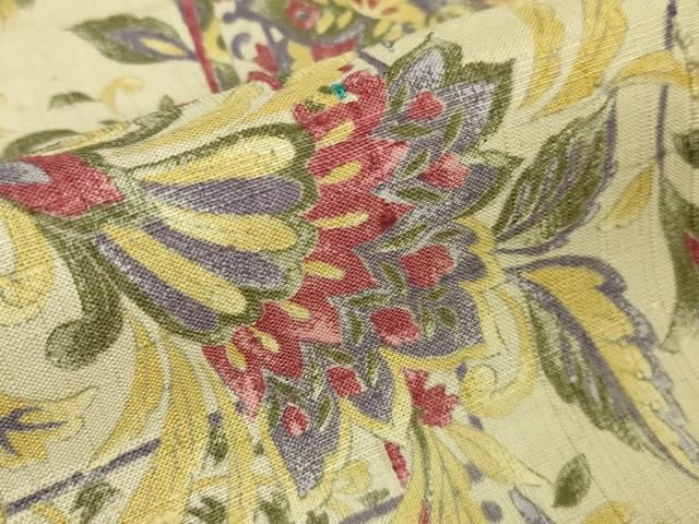 平和屋本店□極上 染織の名門 しょうざん 生紬 京友禅京更紗 赤城紬 響