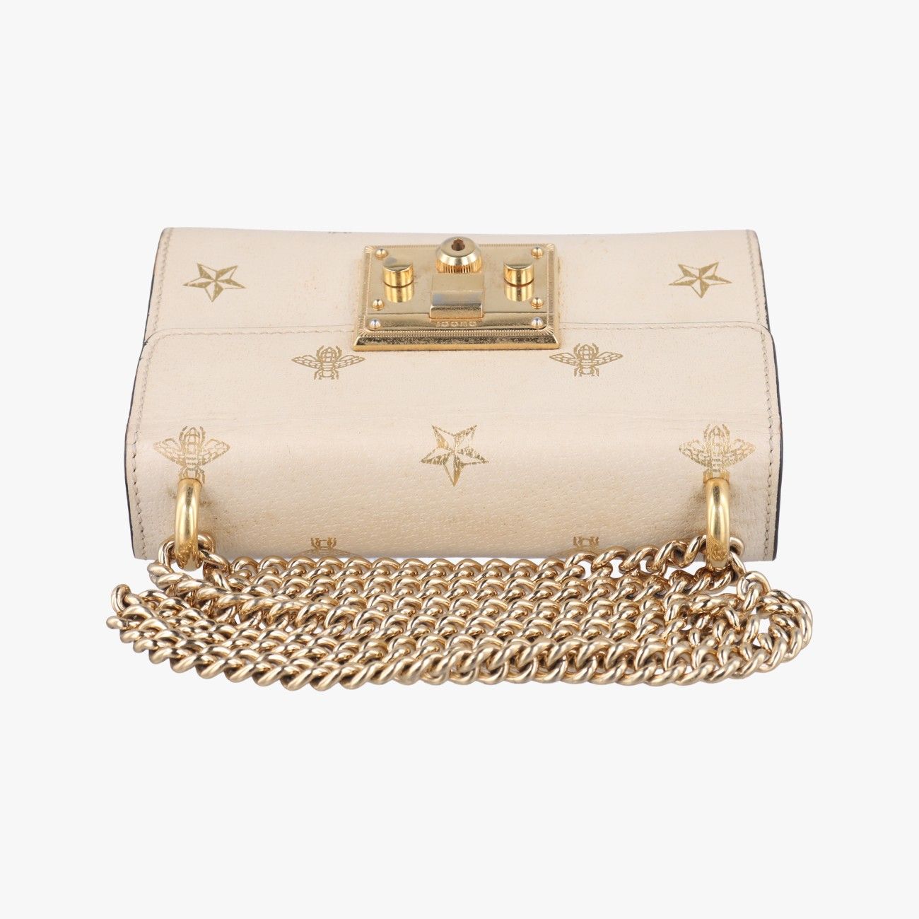 グッチGucciパドロックホワイトレザー432182D027951987