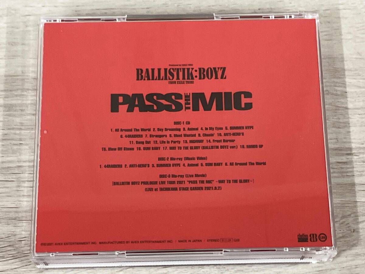 PASS the MIC BALLISTIK BOYZ CD&DVD 初回仕様 PASS THE MIC（3CD） : BALLISTIK BOYZ from EXILE TRIBE