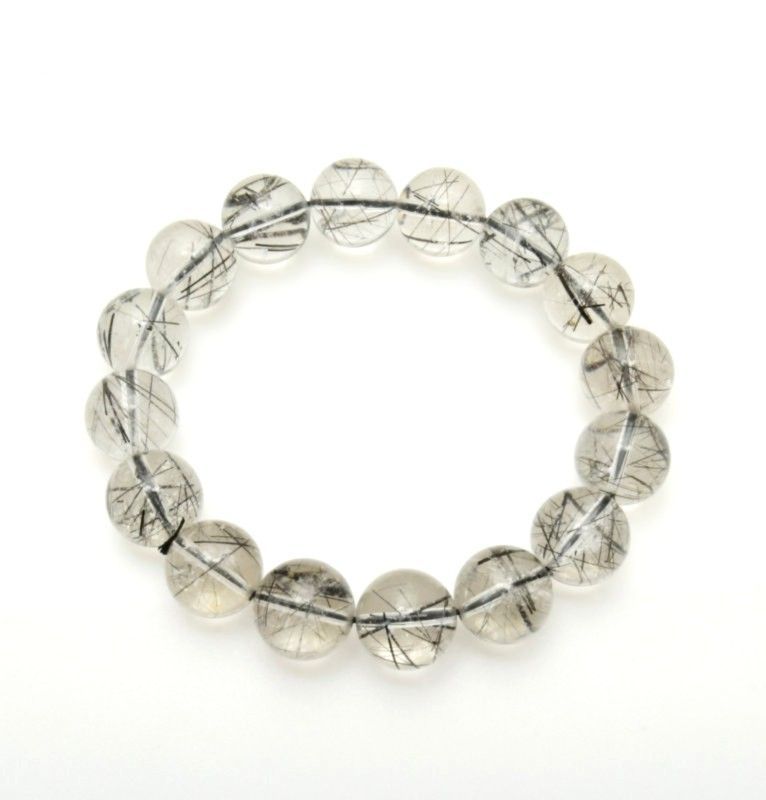 輝く虹と大地のエネルギー13mm GHB90 46g トルマリンインクォーツブレスレット 心身の浄化 グラウンディング 守護 プレゼント 贈り物 水晶 浄化発送 ギフト 京海堂 天然石の卸 京の蔵