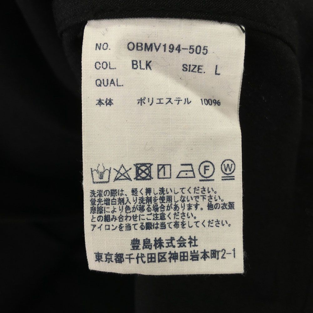 トニータイズサン oblekt コート L ブラック TONY TAIZSUN オブレクト