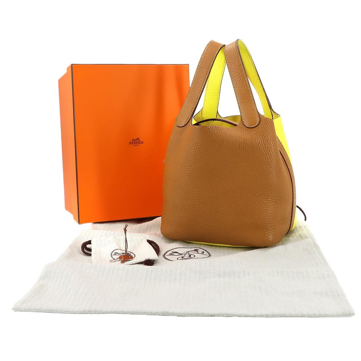 エルメスピコタンロック　カザック18/PM　セサミ/ライム　シルバー金具 エルメスピコタンロック カザック18/PM セサミ/ライム シルバー