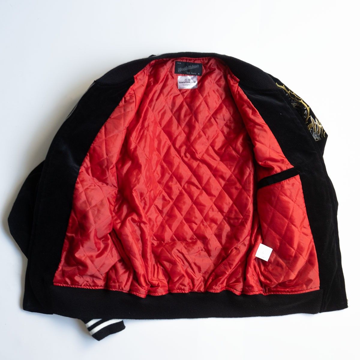 Hoshihime スカジャン XL 別珍 刺繍 LL イーグル　星姫　中綿入り DX 美品 日本 スカジャン 限定龍 別珍 unisex スカジャン 星姫