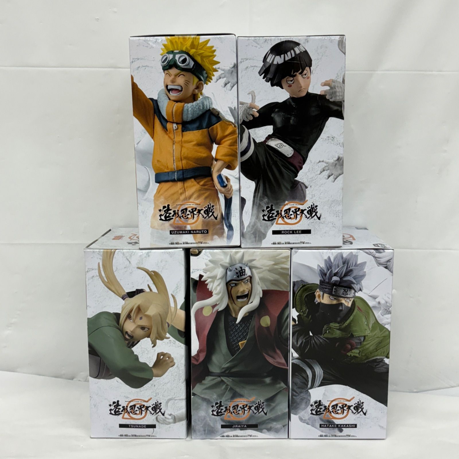 【新品未開封】NARUTO ナルト 造形忍界大戦 自来也　5個まとめ売り NARUTO-ナルト- 疾風伝 BANPRESTO FIGURE COLOSSEUM 造形忍界