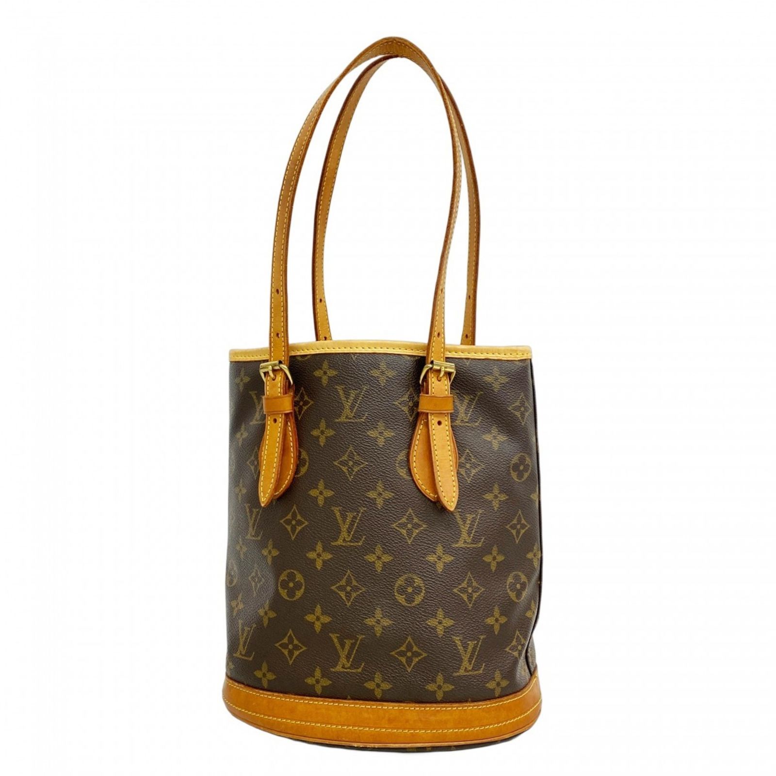 ルイ ヴィトン Louis Vuitton ルイ ヴィトン トートバッグ モノグラム バケットPM M42238 ブラウンレディース