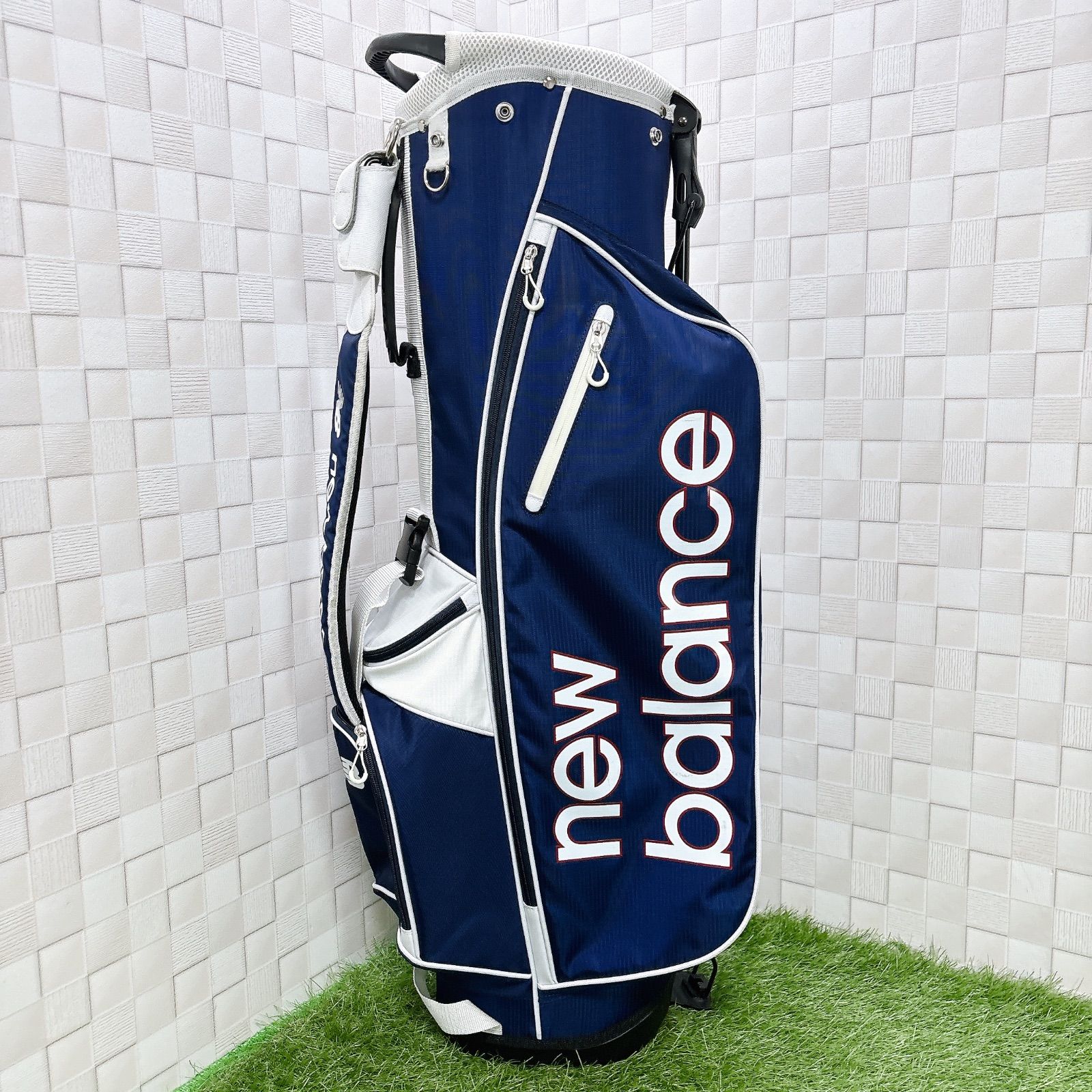ニューバランス ゴルフ キャディーバッグ スタンド式 7.5型 5分割 new balance golf - ニューバランス ゴルフ キャディーバッグ