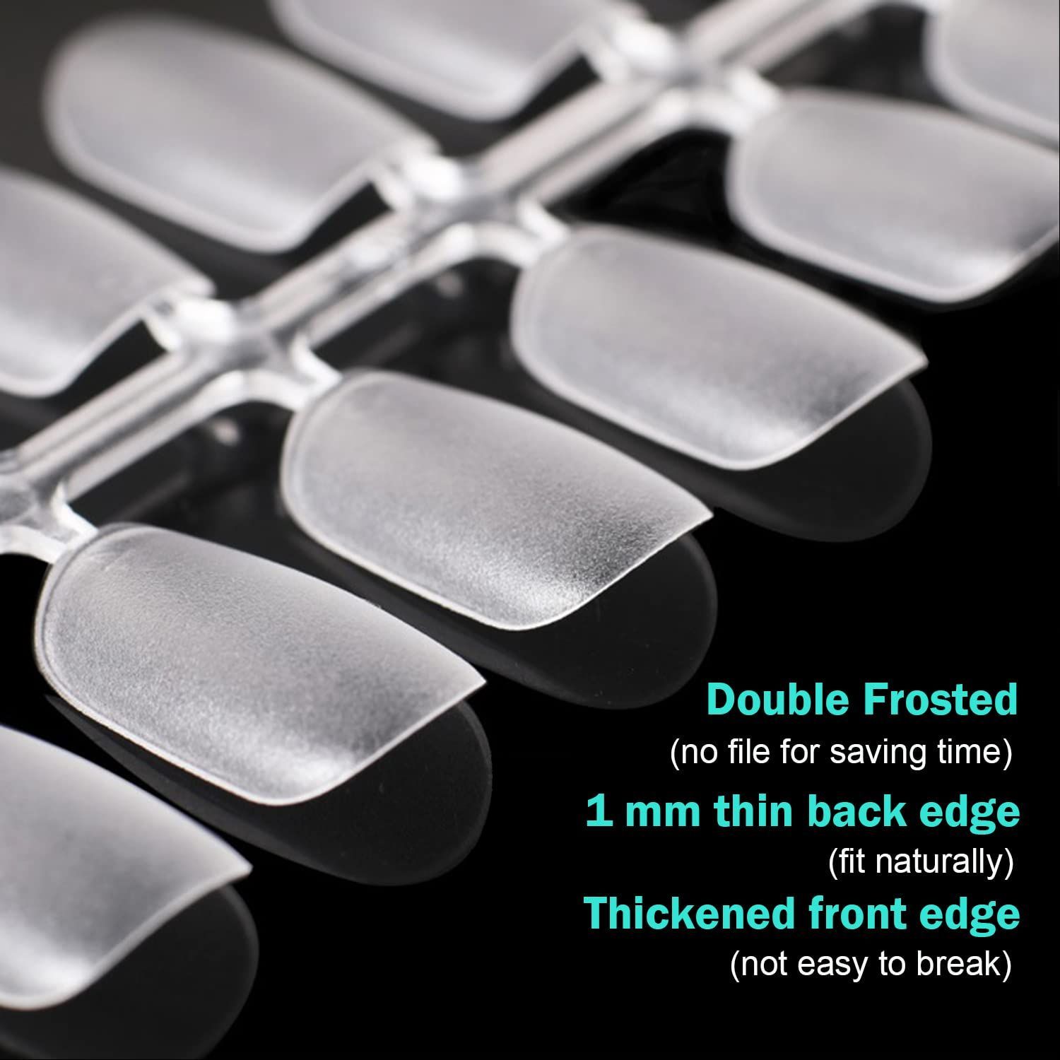 240 ピース ミディアム スクエア オーバル ネイルチップ 240 ピース ミディアム スクエア オーバル ネイルチップ 15