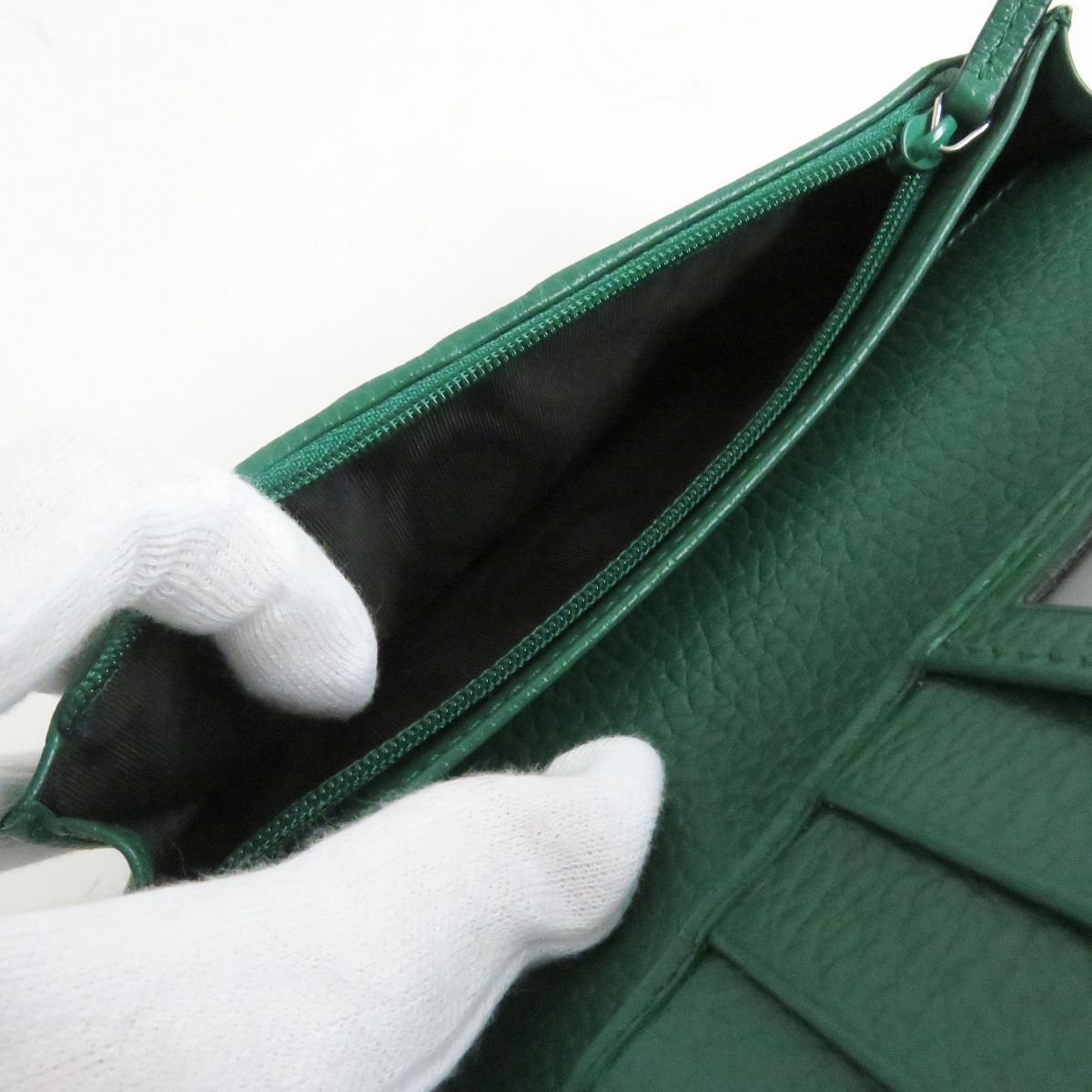 未使用品□GUCCI/グッチ 610467 インターロッキングG シルバーロゴ金具  